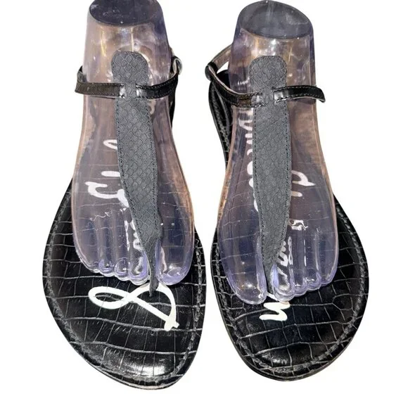 Sam Edelman Leather GIGI sandals Us size 11 Black - Picture 4 of 6